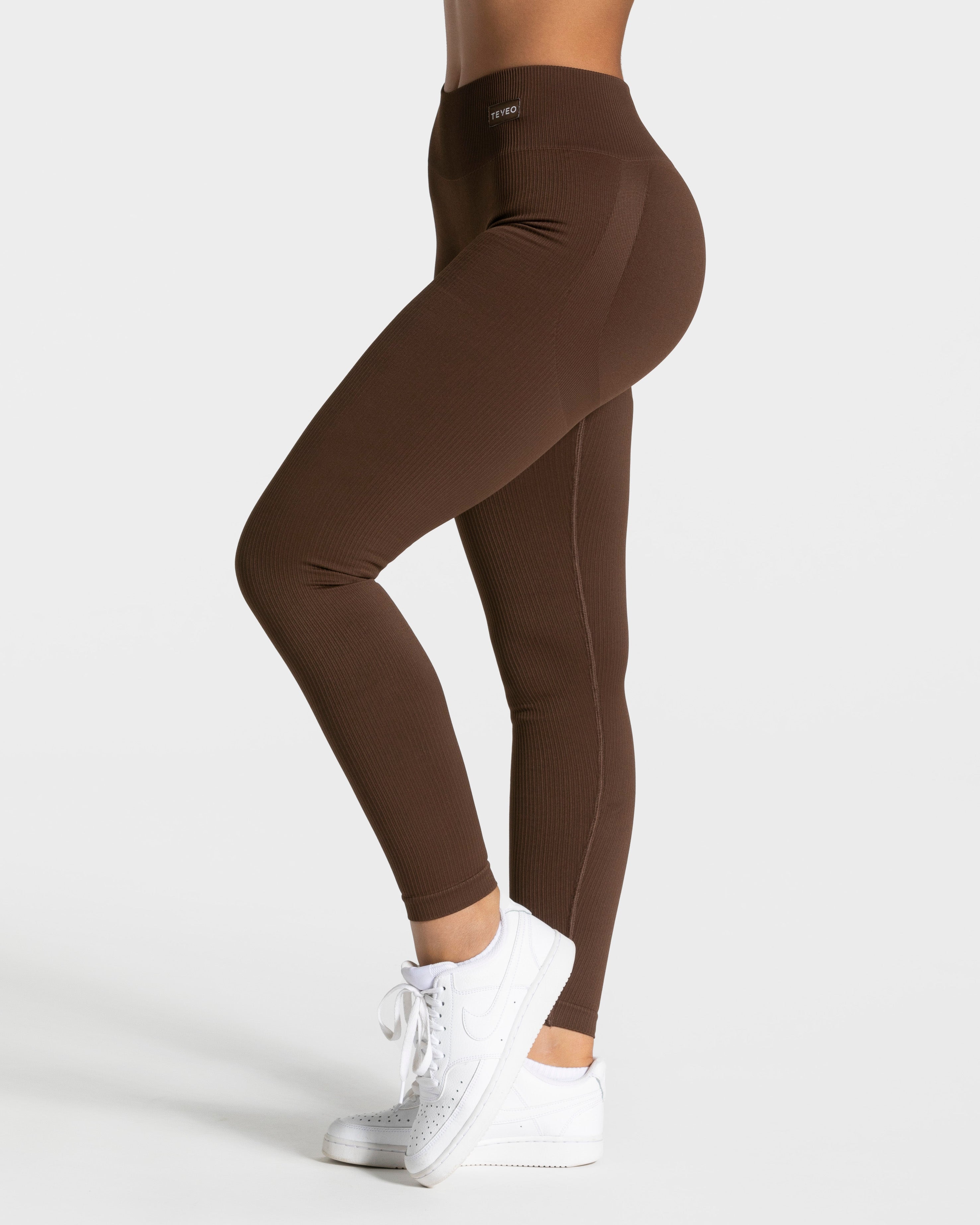 Legging Marron Luz Taille XL - Neuf Avec étiquettes, Matière Stretch Confortable